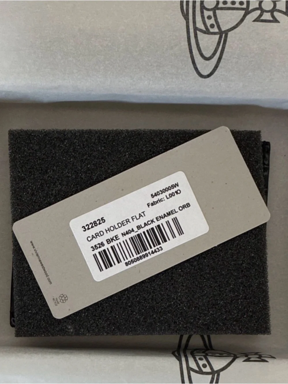 Vivienne Westwood Black Logo Card Holder